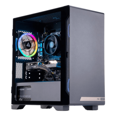MEK HERO G1 A5636, AMD Ryzen™ 5 5600X, 16GB (2x8GB) DDR4-3200 DIMM, 500GB M.2, 1TB 3.5&quot; HDD, NVIDIA® GeForce RTX™ 3060 12GB Graphics, 600W 80+ Gold PSU, Windows 10 Home, Gaming Desktop PC