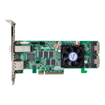 ARC-1886-4X12I, Tri-mode SATA/SAS/PCIe (NVMe) 12Gb/s, 4-Port External (1x SFF-8644), 12-Port Internal (2x SFF-8654), PCIe 4.0 x8, Controller with 8GB Cache