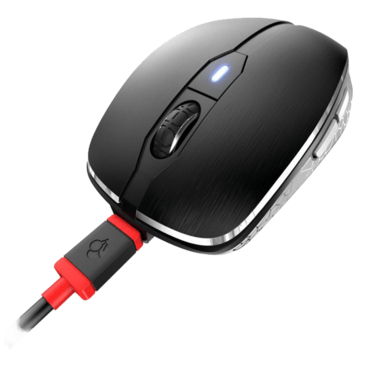 MW 8C ADVANCED, 3200-dpi, Wired/Bluetooth/Wireless, Black, Optical Mouse