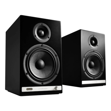 HD6-BLK, Wired/Bluetooth, Matte Black, 2.0 Channel Bookshelf Speakers