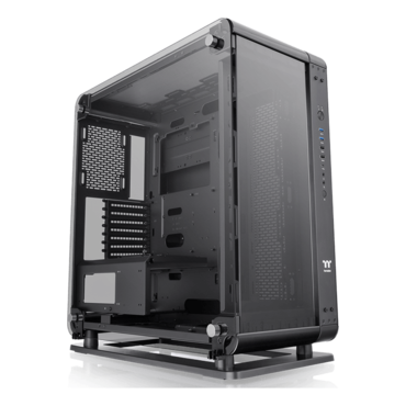 Core P6 TG Tempered Glass, No PSU, ATX, Black, Mid Tower Case