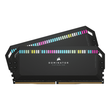 32GB (2 x 16GB) DOMINATOR® PLATINUM RGB DDR5 5600MHz, CL36, Black, RGB LED, Extreme OC PMIC, DIMM Memory