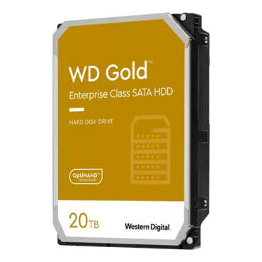 20TB Gold WD201KRYZ, 7200 RPM, SATA 6Gb/s, 512e, 512MB cache, 3.5&quot; HDD