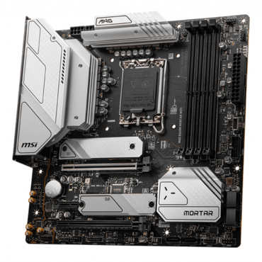 MAG B660M MORTAR WIFI, Intel® B660 Chipset, LGA 1700, Type-C 2x2, microATX Motherboard