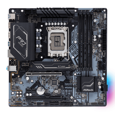 H670M Pro RS, Intel® H670 Chipset, LGA 1700, DP, microATX Motherboard