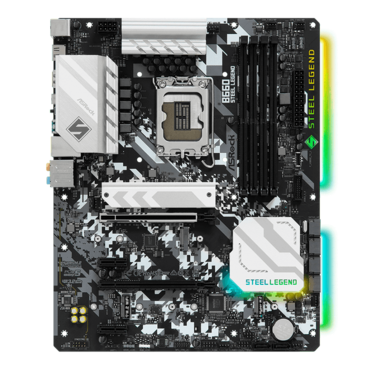 B660 Steel Legend, Intel® B660 Chipset, LGA 1700, Type-C 2x2, ATX Motherboard