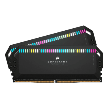 32GB (2 x 16GB) DOMINATOR® PLATINUM RGB DDR5 5200MHz, CL40, Black, RGB LED, DIMM Memory
