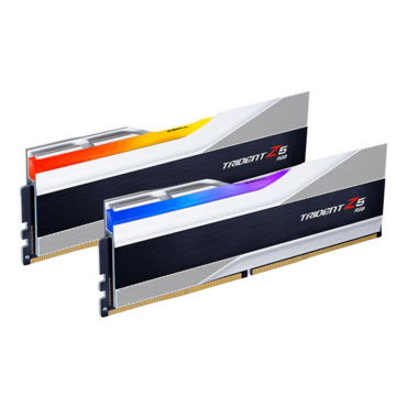 32GB (2 x 16GB) Trident Z5 RGB DDR5 6000MHz, CL36, Matte Silver/Black, RGB LED, DIMM Memory - TAA Compliant