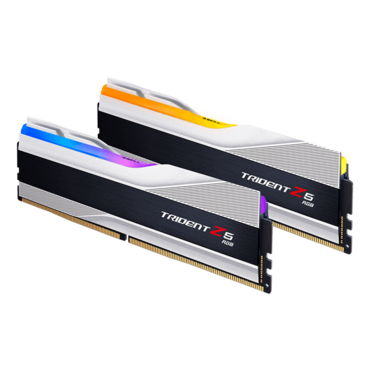 32GB (2 x 16GB) Trident Z5 RGB DDR5 6000MHz, CL36, Matte Silver/Black, RGB LED, DIMM Memory - TAA Compliant