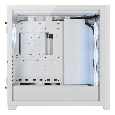 iCUE 5000X RGB QL Tempered Glass, No PSU, ATX, White, Mid Tower Case
