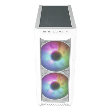 HAF 500 Tempered Glass, No PSU, ATX, White, Mid Tower Case