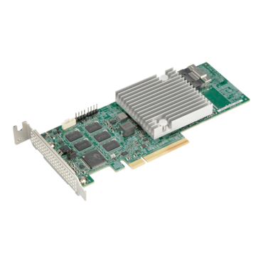 AOC-S3908L-H8IR-16DD-O, SAS 12Gb/s, 8-Port, PCIe 4.0 x8, Controller with 8GB Cache