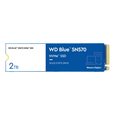 2TB Blue SN570, 3500 / 3500 MB/s, 3D TLC NAND, PCIe NVMe 3.0 x4, M.2 2280 SSD