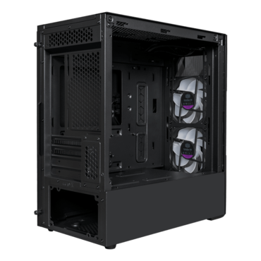 TD300 Mesh Tempered Glass, No PSU, microATX, Black, Mini Tower Case