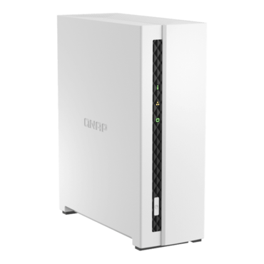 TS-133 1-bay NAS Server, ARM 4-core Cortex-A55 1.8GHz processor, 2GB RAM (not expandable), SATA 6Gb/s, 1GbLAN / 1, Type-A USB 3.2 Gen1 / 1, 36W PSU