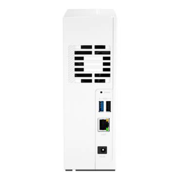 TS-133 1-bay NAS Server, ARM 4-core Cortex-A55 1.8GHz processor, 2GB RAM (not expandable), SATA 6Gb/s, 1GbLAN / 1, Type-A USB 3.2 Gen1 / 1, 36W PSU