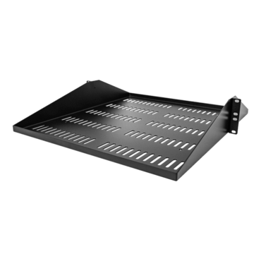 SHELF-2U-20-CENTER-V, 2U Server Rack Shelf, Center Mounted Universal Vented Rackmount Cantilever Tray for 19&quot;