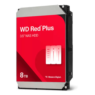 8TB Red Plus WD80EFZZ, 5640 RPM, SATA 6Gb/s, 128MB cache, 3.5&quot; HDD