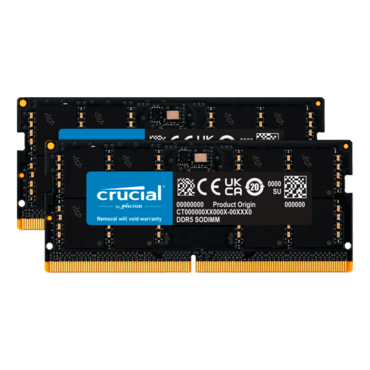 64GB (2 x 32GB) DDR5 4800MHz, CL40, SO-DIMM Memory