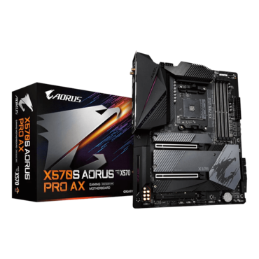 X570S AORUS PRO AX, AMD X570 Chipset, AM4, Type-C 2x2, ATX Motherboard