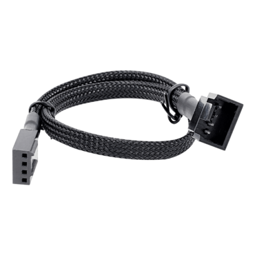 30cm Sleeved PWM Fan Extension Cable (Black)