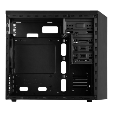 Precision PS16B, No PSU, microATX, Black, Mini Tower Case