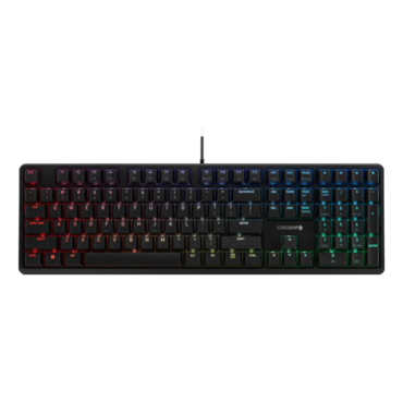 G80-3000N, RGB, Cherry MX Silent Red, Wired, Black, Mechanical Gaming Keyboard