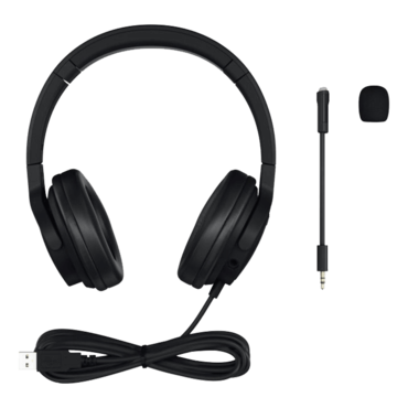 HC 2.2, Virtual 7.1 Surround Sound, Wired, Black, Gaming Headset