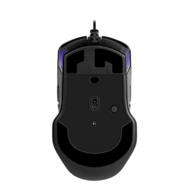 X12, 3 RGB Zones, 16000-dpi, Wired, Black, Optical Gaming Mouse