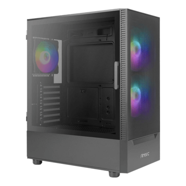 NX410 Tempered Glass, No PSU, ATX, Black Mid Tower Case