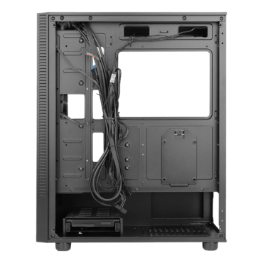 NX410 Tempered Glass, No PSU, ATX, Black Mid Tower Case