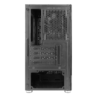 NX200M Tempered Glass, No PSU, microATX, Black, Mini Tower Case