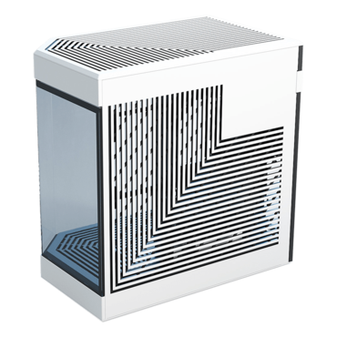 Y60, Tempered Glass, No PSU, E-ATX, Black/White, Mid Tower Case