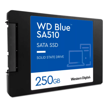 250GB Blue SA510 7mm, 555 / 440 MB/s, 3D TLC NAND, SATA 6Gb/s, 2.5&quot; SSD
