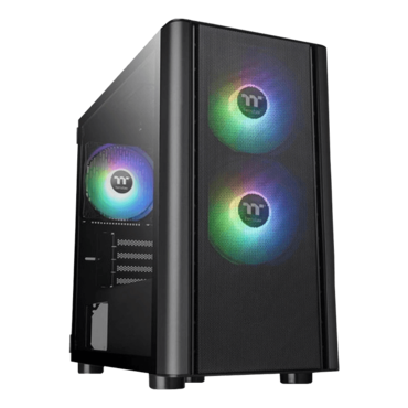 V150 TG ARGB Breeze Tempered Glass, No PSU, microATX, Black, Mini Tower Case