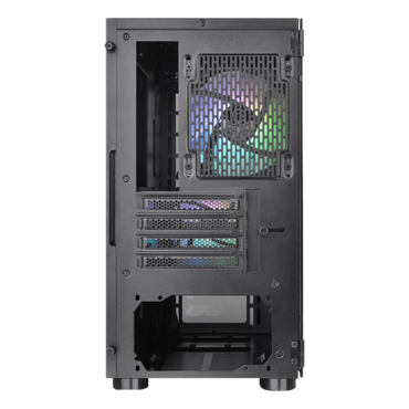V150 TG ARGB Breeze Tempered Glass, No PSU, microATX, Black, Mini Tower Case
