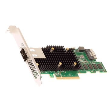 MegaRAID 9580-8i8e, Tri-mode SATA/SAS/PCIe (NVMe) 12Gb/s, 8-Port External (2x SFF-8644), 8-Port Internal (1x SFF-8654), PCIe 4.0 x8, Controller with 8GB Cache
