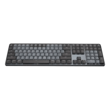 MX MECHANICAL, White, MX Tactile Quiet, Bluetooth/Wireless, Graphite, Mechanical Gaming Keyboard