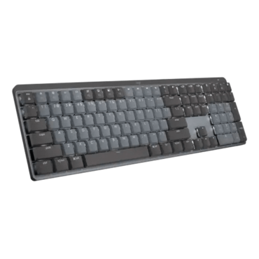 MX MECHANICAL, White, MX Tactile Quiet, Bluetooth/Wireless, Graphite, Mechanical Gaming Keyboard