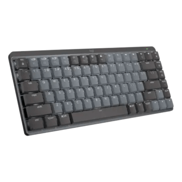 MX MECHANICAL Mini, White, MX Clicky, Bluetooth/Wireless, Graphite, Mechanical Gaming Keyboard