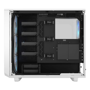 Meshify 2 RGB Tempered Glass, No PSU, E-ATX, White, Mid Tower Case