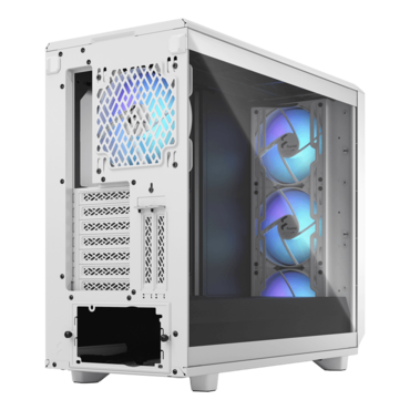 Meshify 2 RGB Tempered Glass, No PSU, E-ATX, White, Mid Tower Case