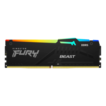 16GB FURY™ Beast DDR5 6000MHz, CL40, Black, RGB LED, DIMM Memory