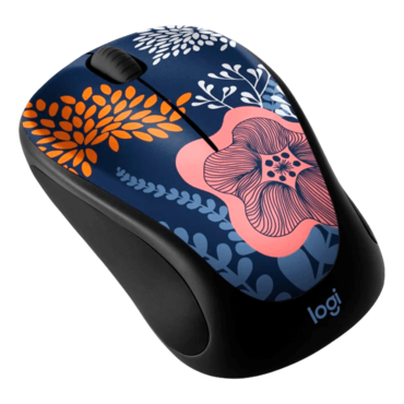 M317, 1000-dpi, Wireless, Forest Floral, Optical Mouse