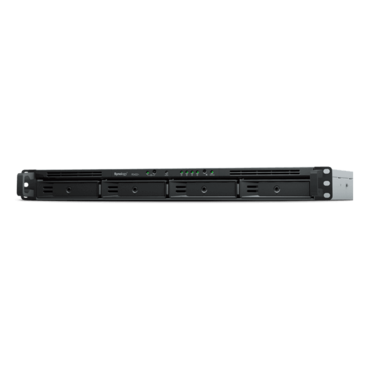 RS422+ 4-bay 1U NAS Server, AMD Ryzen™ R1600 processor, 2GB DDR4 RAM, SATA 6Gb/s, 1GbLAN / 2, 100W PSU