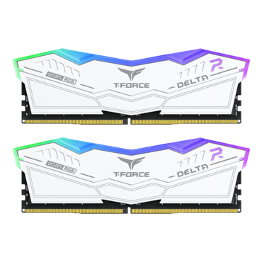 32GB (2 x 16GB) DELTA RGB DDR5 6000MHz, CL38, White, RGB LED, DIMM Memory