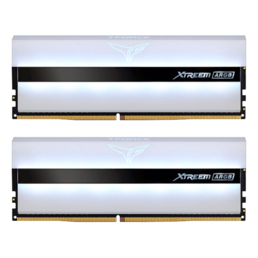 16GB (2 x 8GB) T-FORCE XTREEM ARGB DDR4 4000MHz, CL18, White, RGB LED, DIMM Memory