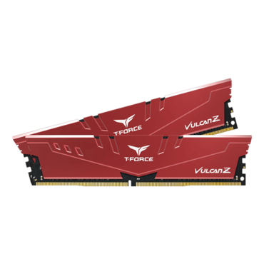32GB (2 x 16GB) T-FORCE Vulcan Z DDR4 3600MHz, CL18, Red, DIMM Memory