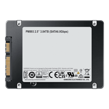 3.84TB PM893 7mm, 550 / 520 MB/s, V-NAND 3-bit MLC, SATA 6Gb/s, TCG Opal SSC, 2.5&quot; SSD