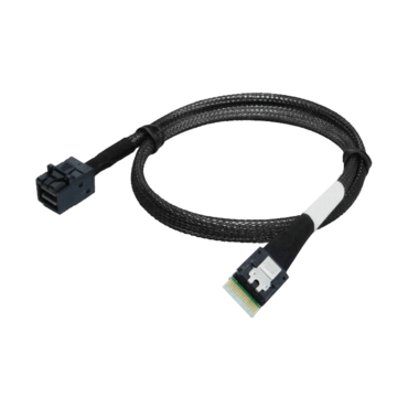 CBL-SAST-1285-100 Cable Slimline x4 (STR) to MiniSAS HD (STR) x4, 85CM, 100 OHM